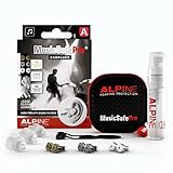 Alpine MusicSafe Pro High Fidelity Music Earplugs for Concert & Noise Reduction, 3 Interchangeable Premium Filter Sets - Professional Musicians Ear Protection - Hypoallergenic Reusable Invisible Plugs