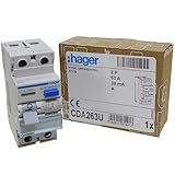 Hager CDA263U 63A RCD 2 Pole 30mA