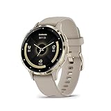 Garmin Venu 3S GPS 41mm Smartwatch, AMOLED Touchscreen, All-day Advanced Health & Fitness Features, Voice Functionality, Music Storage, Wellness Smartwatch with up to 10 days battery life, French Grey