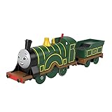 Thomas & Friends Motorized Toy Train Emily Battery-Powered Engine with Tender for Pretend Play Preschool Kids Ages 3+ Years, HHN41