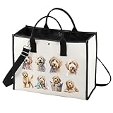 LEVLO Cockapoo Cosmetic Makeup Bag Gift Cockapoo Lover Gift Cockapoo Dog Mom Travel Pouch Bag Cockapoo Merchandise, Cockapoo LT, Cosmetic Bag