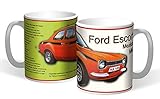 Yasirona Ford Escort Mexico Mk I Classic Retro Art Ceramic Mug in Gift Box
