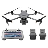 DJI Mavic 3 Pro Fly More Combo with DJI RC (screen remote controller), Flagship Triple-Camera Drone with 4/3 CMOS Hasselblad Camera, 15km Video Transmission, three Batteries, Charging Hub, and more