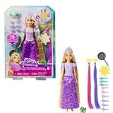 Disney Princess Toy Rapunzel Doll with Colour Changing Hair Extensions and Hair Styling Accessories Disney Movie Inspired