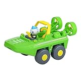 Octonauts Above & Beyond, Deluxe Toy Vehicle & Figure, Gup-K And Captain Barnacles Pack, Includes 3 In 1 Vehicle Including 2 Swamp Speeders, With Chomping Jaws, Disc Launcher and Captain Barnacles