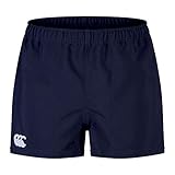 Canterbury Men's Players Drill Shorts | Rugby Shorts | CCC Logo Gym Shorts, Navy, L