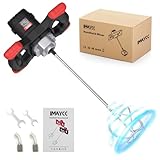 IMAYCC New Cement Mixer, 2100W Paddle Mixer, Concrete Mixer with 6 Speed, Plaster Mixer, Paint Mixer, Mixing Paddle for Drill, Concrete Tools, Ideal for Mixing Feed, Plaster, Paint, Cement,Mortar etc.