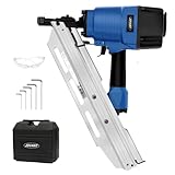 Pneumatic Framing Nailer, Pro Preferred Brand of Pneumatic Nailers, Accepts 30-34 Degree 2-Inch to 3-3/8-Inch Offset Round Paper Collated Nails.Finishing Nails Ideal for Framing、Flooring