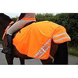 Shires Equi-Flector Mesh Exercise Sheet - Orange 60"