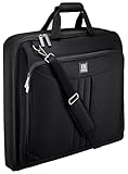 HUGH BUTLER Suit Carrier - Suit Bags for Men - Travel Garment Bags for 3 XL Suits - Suit Cover for a Businessman - Black Luggage Bag - Clothes Without Creases
