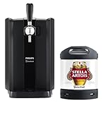 PerfectDraft Black Philips Machine Home Beer Cooler & Dispenser System HD HD3761/60 and Stella Artois Keg