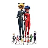 Star Cutouts SP016 Miraculous Party Pack Cardboard Cut Out Height 135cm Miraculous: Tales of Ladybug & Cat Noir