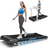 VANNECT 4 in 1 Walking Pad with 9% Incline, 1-10KM/H Walking Treadmill for Home with 330LBS Capacity, 2.75HP Upgraded Portable Under Desk Running Machine with Magnetic Remote Control, LED Display