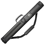 Adhafera Pool Cue Case, 2 X 2 Hard Snooker Cue Case, Made of Faux Leather Pool Cue Accessories (Not for 3/4 Cues)