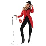 Ladies Red Tailcoat - Ringmaster Tail Coat XL