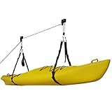 RAD Sportz Kayak Hoist Quality Garage Storage Canoe Lift with 125 lb Capacity Even Works as Ladder Lift Premium Quality,Black