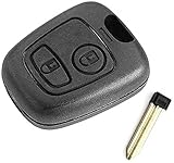 FOBTRONICS New 2 Button Remote Key FOB Shell Case for Peugeot 106 107 206 207 208 407 806 for Citroen C1 C2 C3 C4 C5 Xsara Picasso Saxo Saxo for Toyota Aygo Key Shell with blade A67