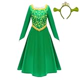 Lito Angels Princess Fiona Fancy Dress Up Costume Party Outfit with Accessories for Kids Girls Age 2-3 Years, Green