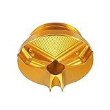 Car Engine Oil Filler Cap Oil Filler Plug Cover Gold Tone for Yamaha YZF-R6S YZF-R6 YZF-R3 YZF-R125 YZF-R1 FZ750 FZ600 Valve Oil Cap