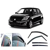 AC WOW 4x Rain Guards Wind Deflectors for SUZUKI Swift 5-door 2010 2011 2012 2013 2014 2015 2016 2017