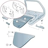 Roof Carpet Boot Dashboard Lining Clip Door Panel Trim Rivet, 10Pc, for VW, for Sharan 7N, 2010, 2017, T5, for Golf 4, for Polo 6R, for Passat B4, for Jetta