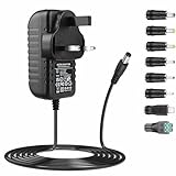 24V AC adapter DC24V 1A power supply AC230V to DC24V 1000mA 500mA 400mA 200mA 100mA power adapter with 8 changeable DC plugs DC24Volt charger inverter transformer 24V AC-DC adapter