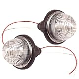 2X Side Lights Lamps Clear Lens Complete Replacement for Land Rover Series 2a 3 Lucas L594