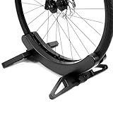 QWORK® Bicycle Floor Stand for 30-80mm Wide Tires, Road & Mountain Bike Parking Rack Storage Rack for Indoor/Outdoor
