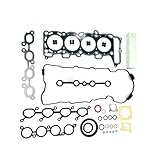 ATATKTHTys Engine Full Gasket Set Rebuild Kit SR20 Compatible for Nissan Bluebird 2.0L DOHC SERENA C23M 16V 2.0 SR20DE Car Accessories OEM 10101-78E27