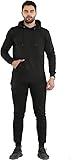 NY Deluxe Edition Mens Pullover Tracksuit Hoodie Jogging Bottoms Set Sweater Top & Jogging Bottom (UK, Alpha, XL, Regular, Regular, Black)
