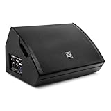 Power Dynamics PDY215SM Active Stage Foldback Monitor 15" - 400W 2-Way Wedge Speaker with Bi-Amp, Digital Limiter & Built-in Mixer for Live Sound & PA Systems