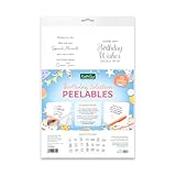 Katy Sue Birthday Selection Peelables Stickers for Birthday Card Making. 72 Peelable Verses/Peel Offs for Card Making Supplies from Katy Sue Designs. Stickers 99 x 93 millimetres or 4 x 3.7 inches