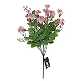 Artificial Sweet Pea Flower Bush x 32cm - Pink