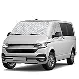 CICMOD Windscreen Cover Front Window Sunshade Frost Snow Cover for VW T5 Van - Silver