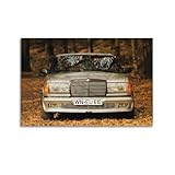 JLTC Vintage Car Poster W123 AMG Tuning Sports Car Poster Decorative Painting Canvas Wall Posters And Art Picture Print Modern Family Bedroom Decor Posters 20x30inch(50x75cm)