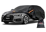 Kayme 7 Layers Estate Car Cover Waterproof Breathable, Outdoor Full Wagon Cover All Weather. Universal Fit for A4 Avant, BMW 3 Series Touring,VW Passat, Octavia Combi, Corolla,Volvo V60.(450 To 485cm)