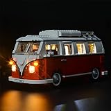 BRIKSMAX VW T1 Camper Van Led Lighting Kit- Compatible with Lego 10220 Building Blocks Model- Not Include the Lego Set……