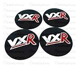 56mm Red VXR Alloy Wheel Centre Cap Overlay Stickers for Corsa Astra