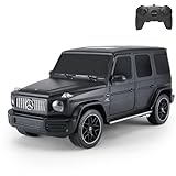 Officially Licensed Mercedes Benz G63 AMG RC Car, 1:24 Scale, Black - Remote Controlled with Front Wheel Shock Absorbers, Suitable for Indoor and Outdoor Play