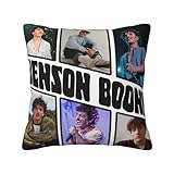 Benson Music Boone Throw Pillow Covers Decor for Sofa Living Room Couch Bed Double-Sided Plush 16"x16"
