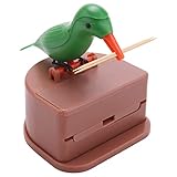 Bopfimer Funny Toothpick Dispenser Bird, Automatic Bird Toothpick Box, Toothpick Holder Bird, Cocktail Stick Dispenserird Bird