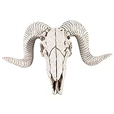 VOANZO Resin Goat Horn Skull Wall Hanger Mounted For Household Wall Decoration Bar Restaurant Hotel Wall Decoration Pendant