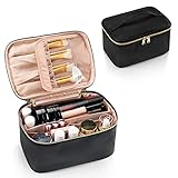 Travel Makeup Bag, Portable Cosmetic Bag with Makeup Brush Organiser Large Capacity Make up Case Water-Resistant Toiletry Bag for Women Travel Essentials