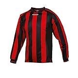Prostar Avellino Unisex Teamwear Shirt - Black/Scarlet, 42/44 Inch
