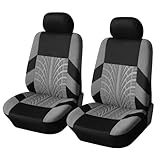 BFRDGE Car Seat Cover Sets for Nissan Micra K12 2003-2010, Car Front Seat Covers, Auto Breathable Seat Covers Cushions, Easy Fit,B Grey