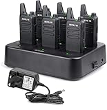 Retevis RT622 Walkie Talkies, Portable Walkie Talkies for Adults, Durable and Rugged, 6 Way Charger, VOX, PMR446 2 Way Radio Professional for Hospitality, Restaurants, Schools (6 Pack, Black)