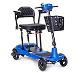 Monarch Mobility Genie Ultralight – 12kg Lightweight Folding Mobility Scooter | Compact Travel Mobility Aid for Everyday Use (Blue)