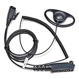 HYSHIKRA Sepura Earpiece Headset Compatible for Sepura STP8000 STP9000 SC20 SC21 Radios (D-Shape)