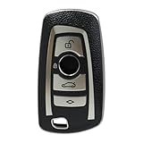 TPU Leather Car Key Fob Cover For BMW 1 2 3 5 6 7 Series X3 X4 X5 M2 M3 F10 F12 F13 F20 F21 F22 F23 F32 F33 F34 Shockproof Car Remote Key Case Shell Cover 3-Button Design Accessories