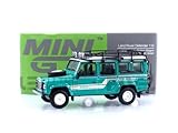 Truescale Miniatures Mini GT 1/64 Scale Defender 110 1985 County Station Wagon Trident Green MGT00590-L